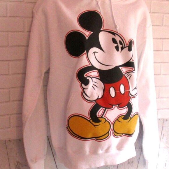 Disney Parks Mickey Mouse Hoodie Small White - Picture 2 of 7